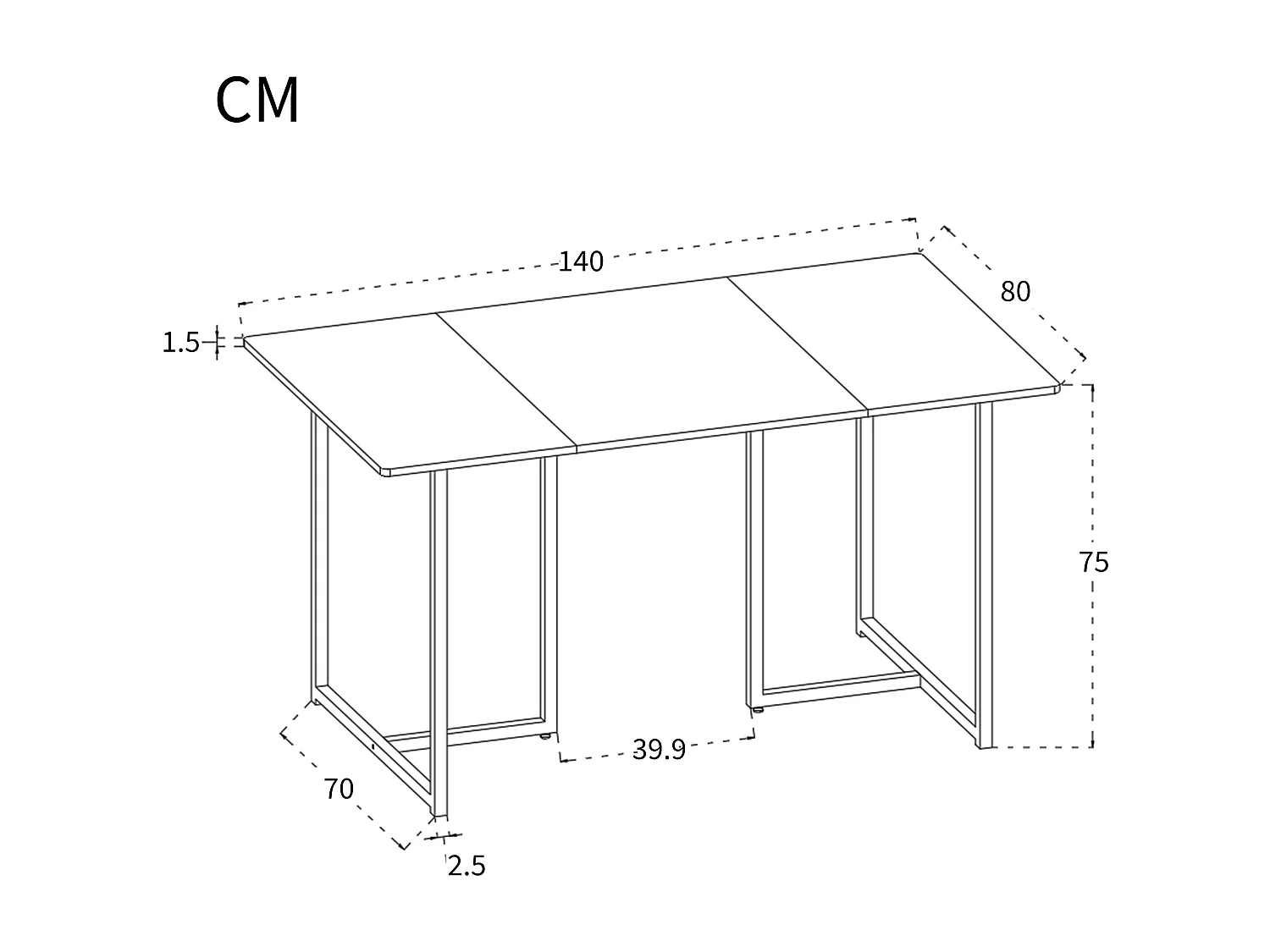Table à manger 4 à 6 couverts à motif de marbre - Pieds réglables en métal et bois en MDF - Coloris: noir et blanc