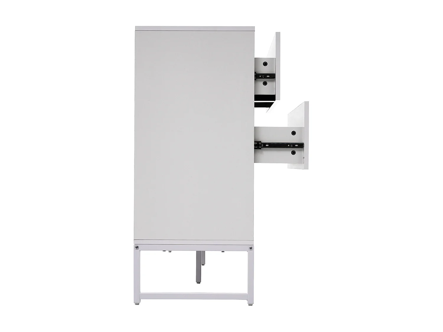 Ladekast met 6 laden - Spaanplaat - voor slaapkamer of badkamer - Wit - 150 L x 40 D x 90 H cm