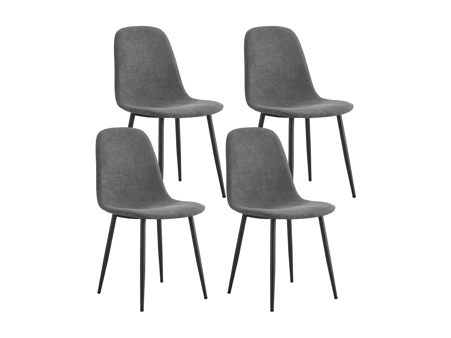 Ensemble 1 table + 4 chaises rembourrées en velours - placage en motif marbre - pièds en métal doré - gris + blanc
