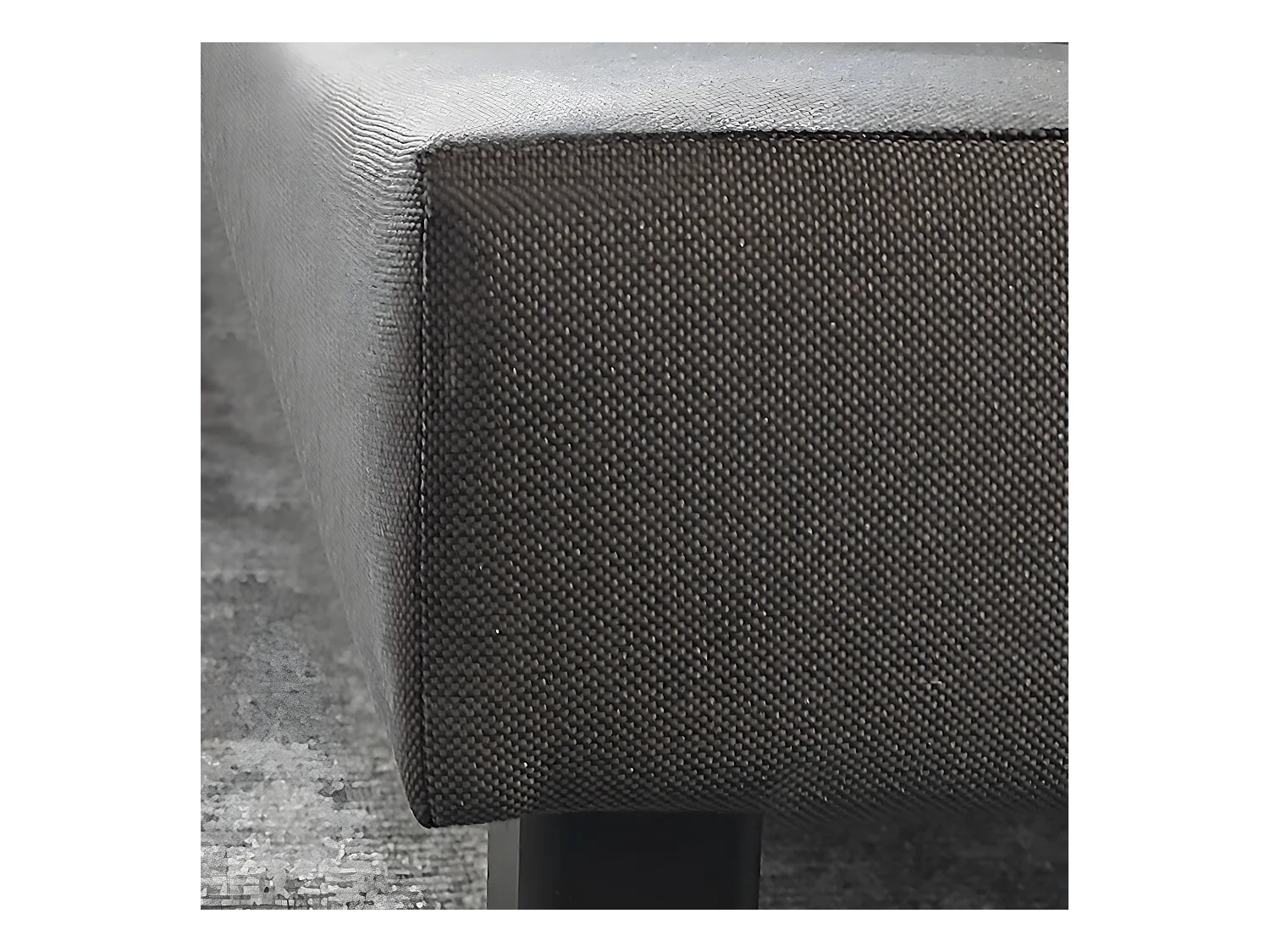 Rete imbottita 90x 200 - Legno di pino rinforzato - Faggio massiccio - Antracite - Struttura solida di qualità - Confortevole Douce Lune®