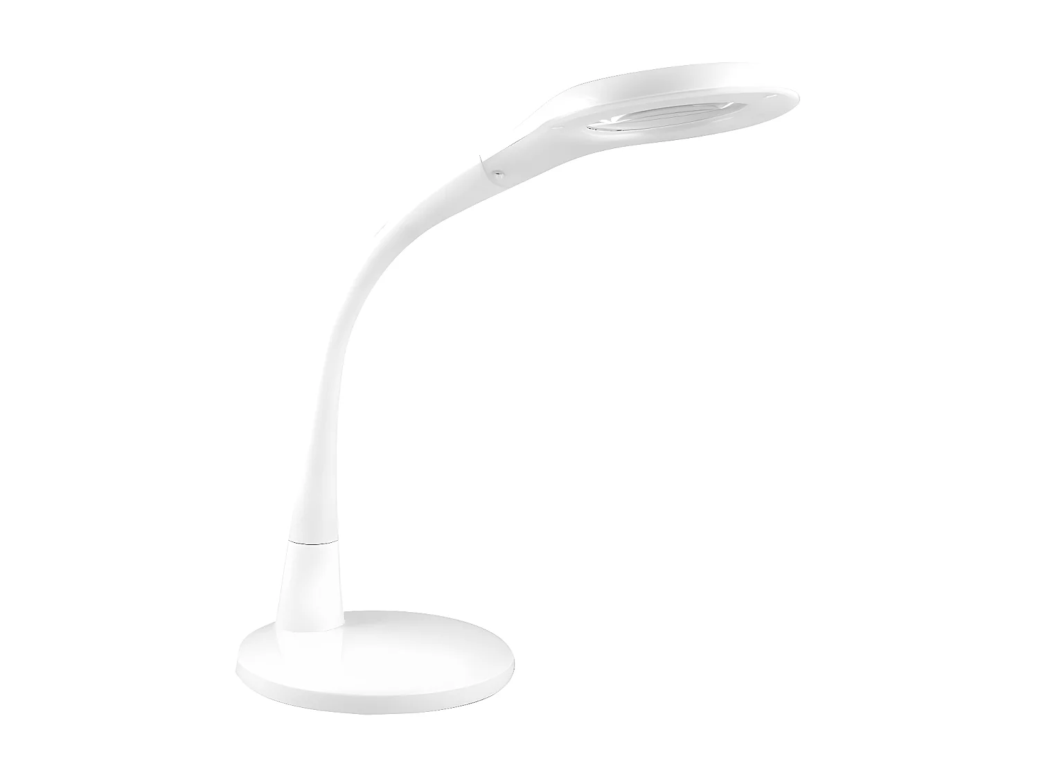 Flexo Modelo Plath Blanco 8w 595lm 5000k Con Lupa Y Tactil