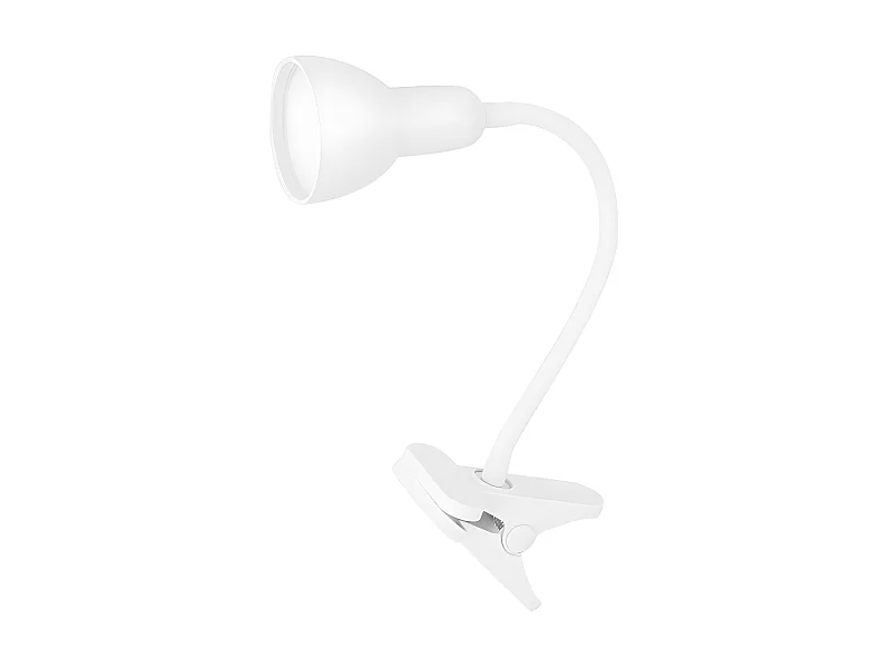 Modèle Flexo GATES Blanc 6w 450lm 5000k Fixation avec Pince Flexible Réglable FABRILAMP