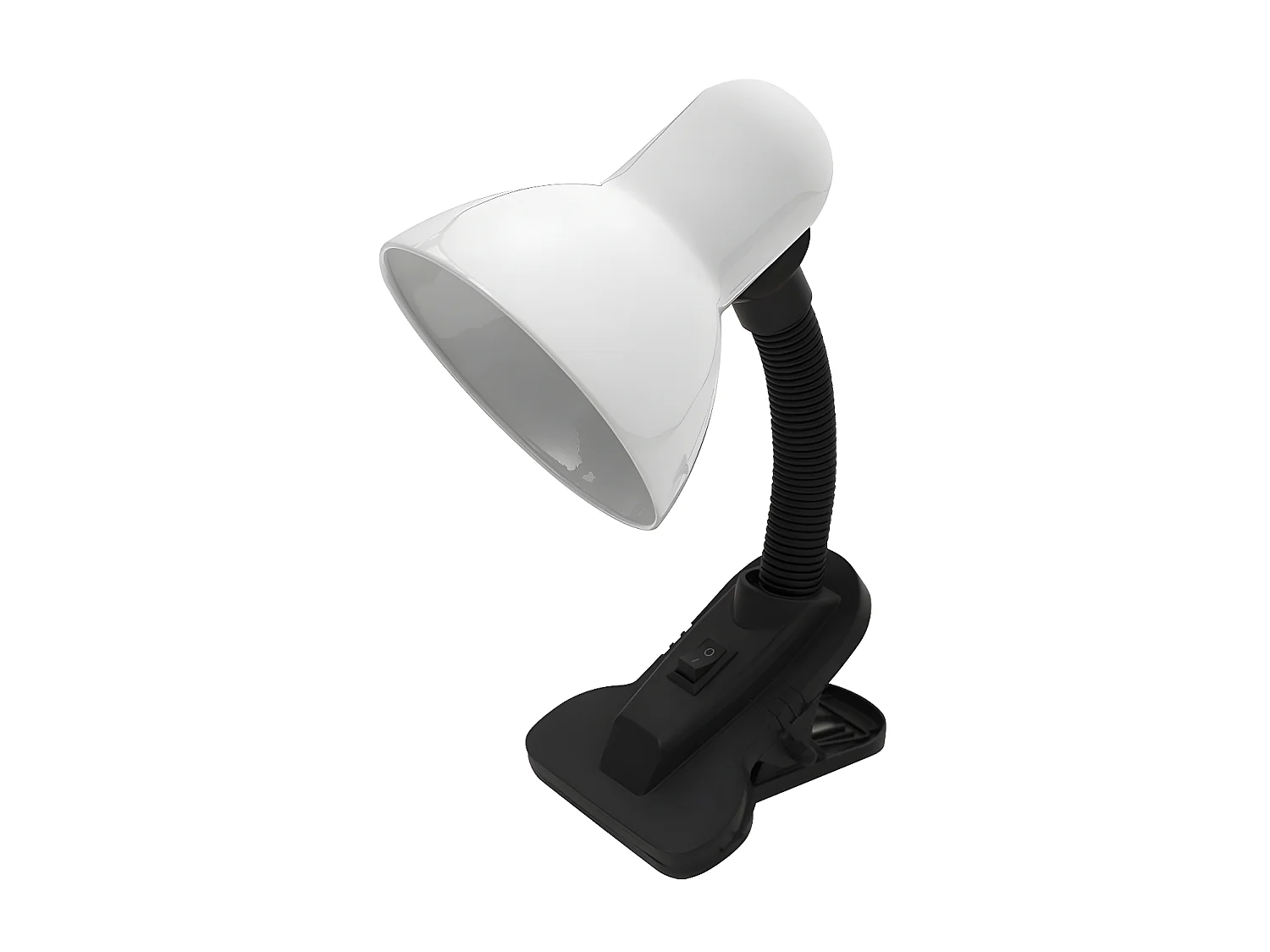 Modèle flexo YEZCO 1xe27 finition Fixation Blanche avec Pince Flexible Réglable FABRILAMP