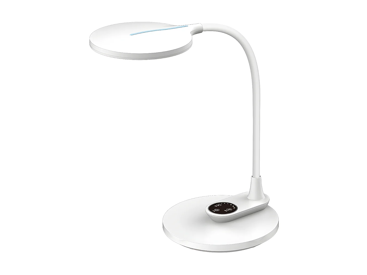 Flexo Murillo Blanc 10w 790lm Intensité Réglable Duo Base et Mémoire FABRILAMP