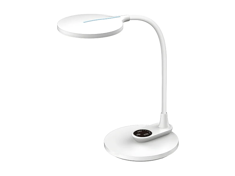 Flexo Murillo Blanc 10w 790lm Intensité Réglable Duo Base et Mémoire FABRILAMP