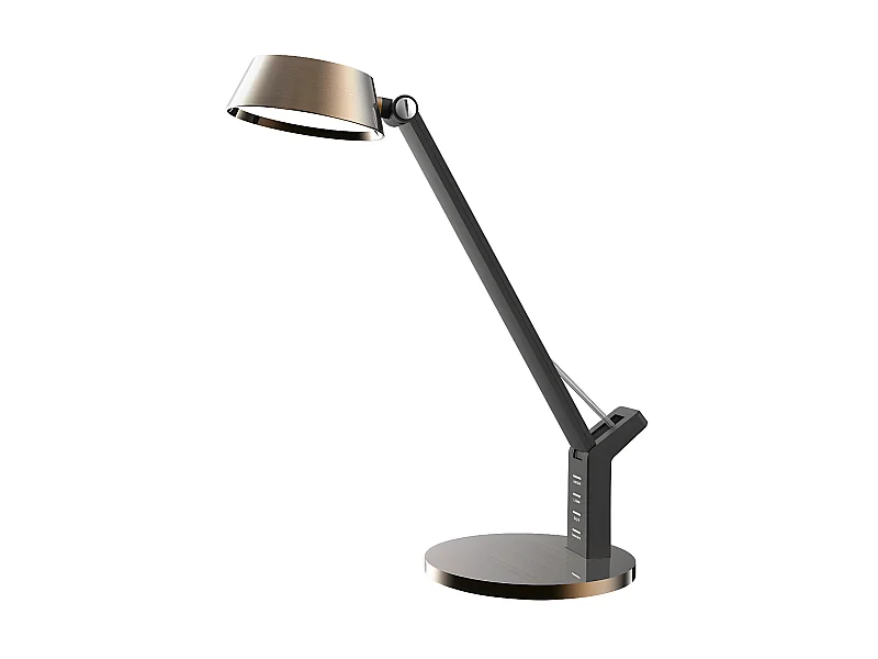GOYA gold black adjustable CCT dimmable led flexo avec port USB FABRILAMP