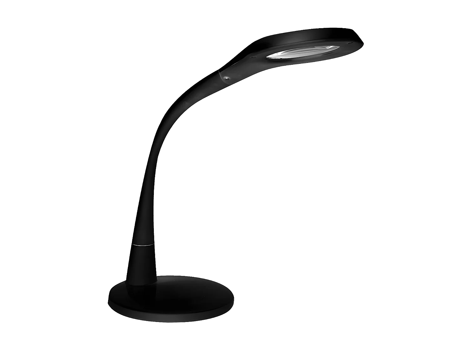 Modèle flexo PLATH noir 8w 595lm 5000k avec loupe et FABRILAMPtactile