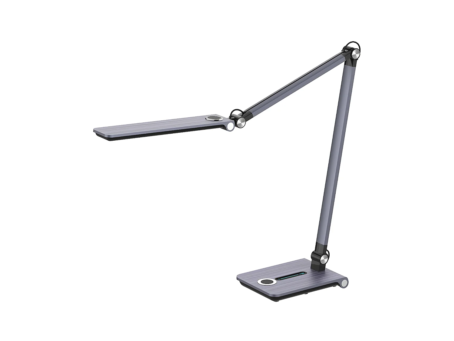 DARDO gris LED flexo réglable dimmable avec mémoire de couleur FABRILAMP