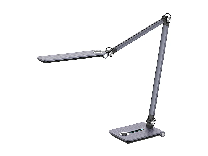 DARDO gris LED flexo réglable dimmable avec mémoire de couleur FABRILAMP