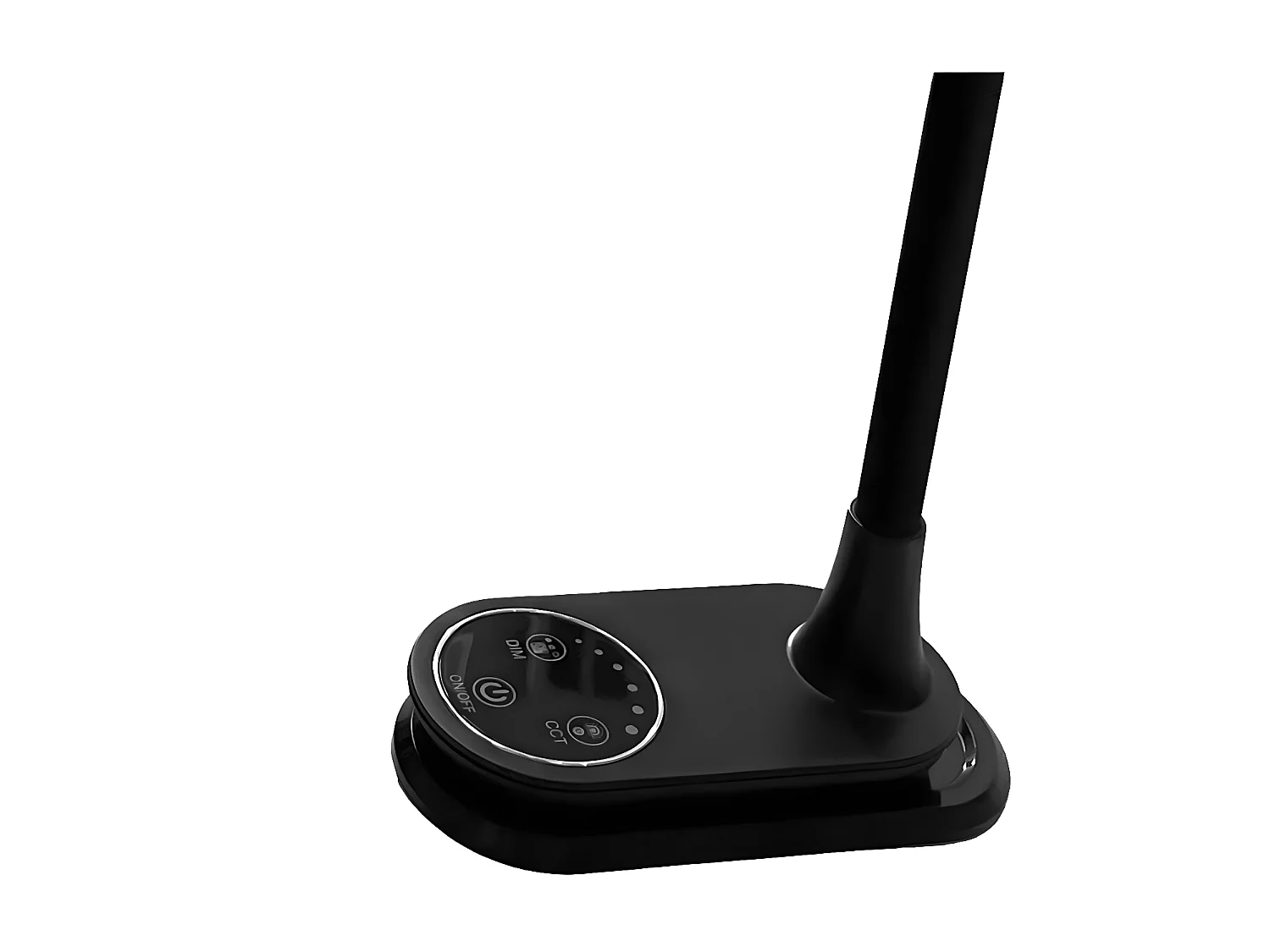 Flexo Murillo Black Finish 10w 790lm Base Duo avec mémoire FABRILAMP