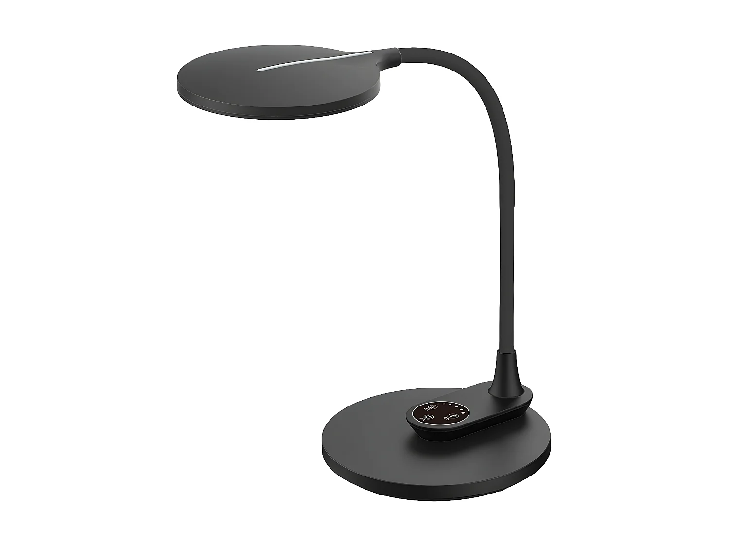 Flexo Murillo Black Finish 10w 790lm Base Duo avec mémoire FABRILAMP