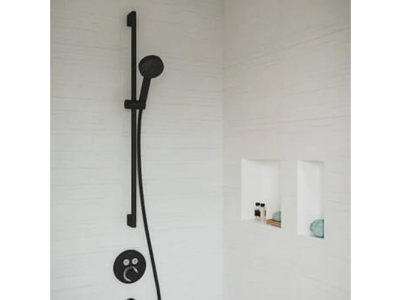 HANSGROHE ShowerSelect S frente para mezclador termostático empotrado negro mate