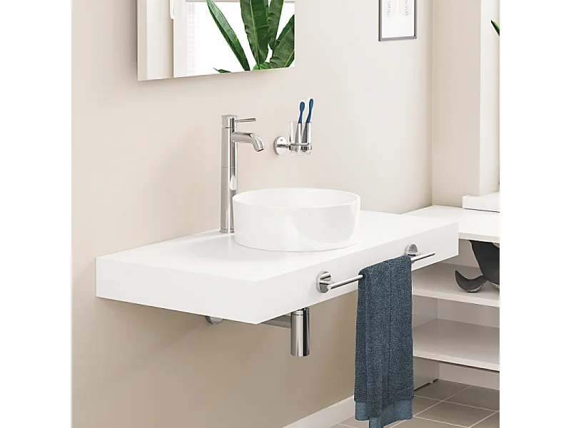 Mitigeur vasque GROHE Quickfix Start Classic taille XL chromé + nettoyant GrohClean