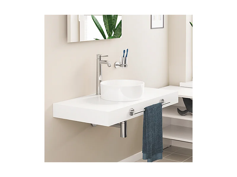 Mitigeur vasque GROHE Quickfix Start Classic taille XL chromé + microfibre
