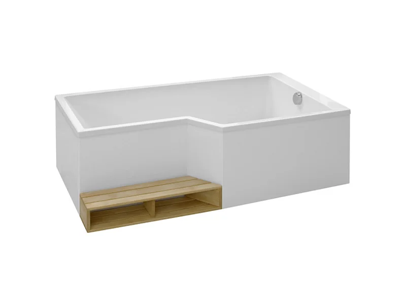 Pack baignoire bain douche 160 x 90  JACOB DELAFON Neo version droite + tablier