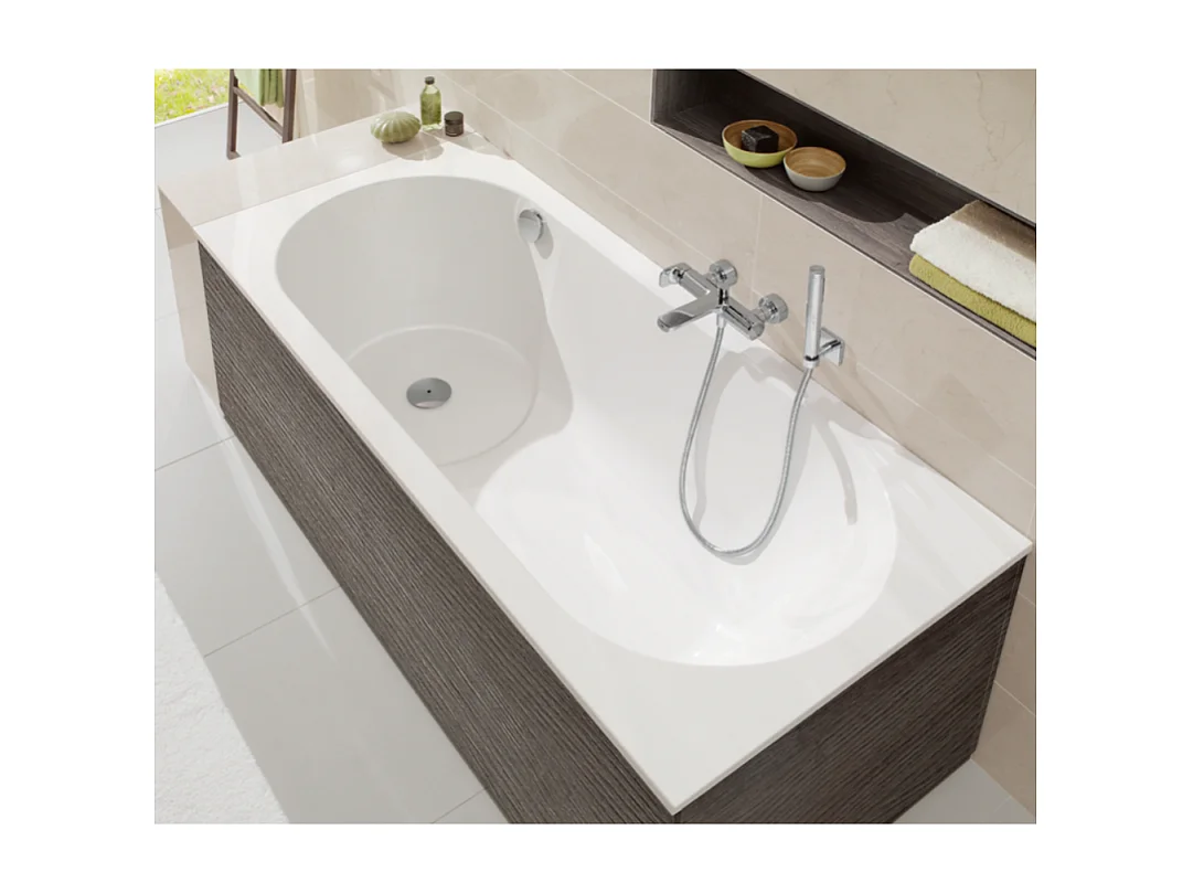 Baignoire bain douche 180 X 80 VILLEROY ET BOCH Libra quaryl