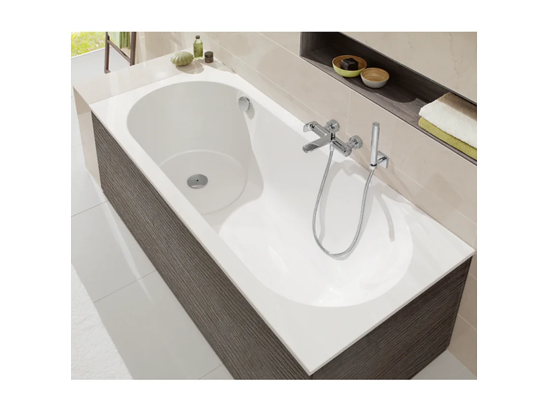 Baignoire bain douche 180 X 80 VILLEROY ET BOCH Libra quaryl