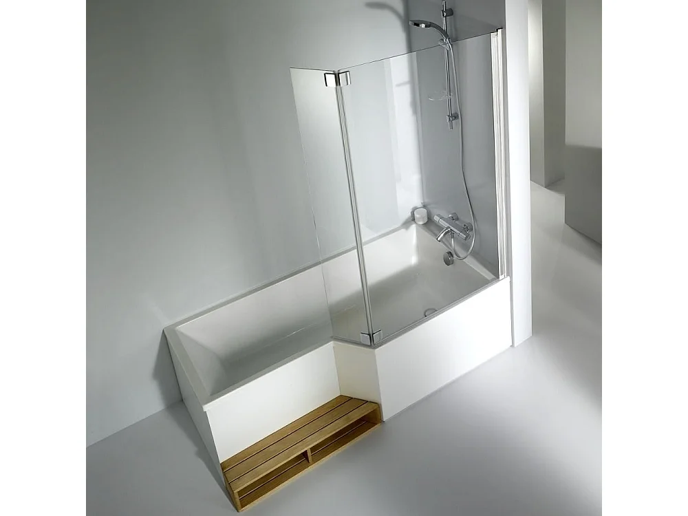 Baignoire bain douche 160 x 90 cm JACOB DELAFON Neo blanc brillant droite