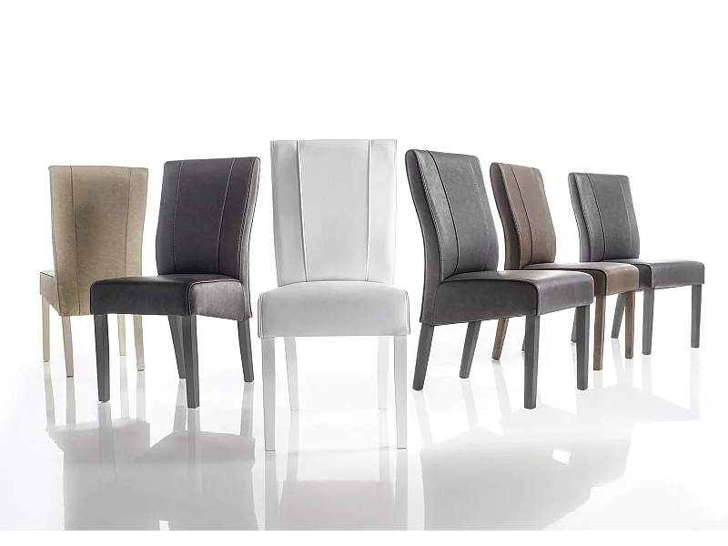 Chaise LUCIANA en plusieurs couleurs 65 x 99 x 46 cm - Couleur: Blanc