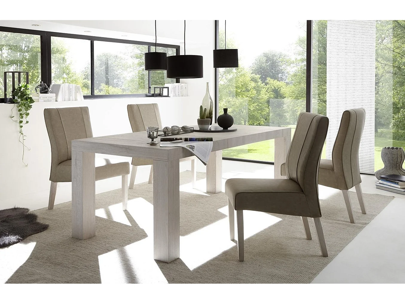 Chaise LUCIANA en plusieurs couleurs 65 x 99 x 46 cm - Couleur: Beige