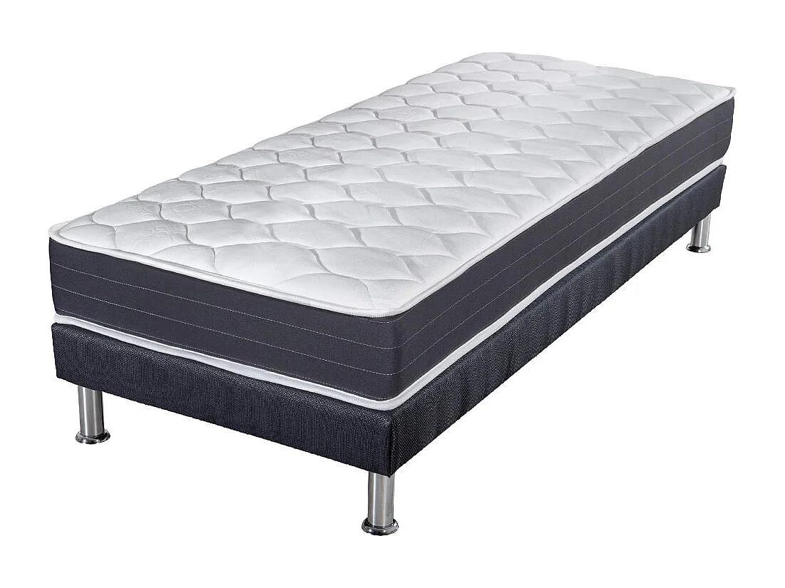 Matelas ressort + Sommier SR9 Deco 90x190 Record - H. 20 cm - Soutien ferme