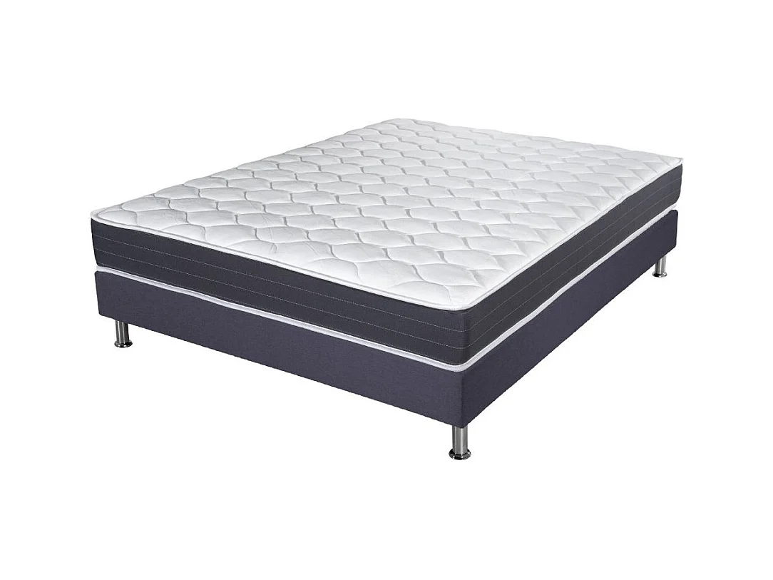 Matelas ressort + Sommier Omega Volcan 160x200 Record - H. 20 cm - Soutien ferme