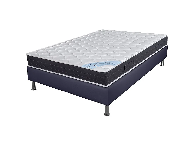 Matelas ressort + Sommier SP18 Volcan 160x200 Rubis - H. 21 cm - Soutien très ferme