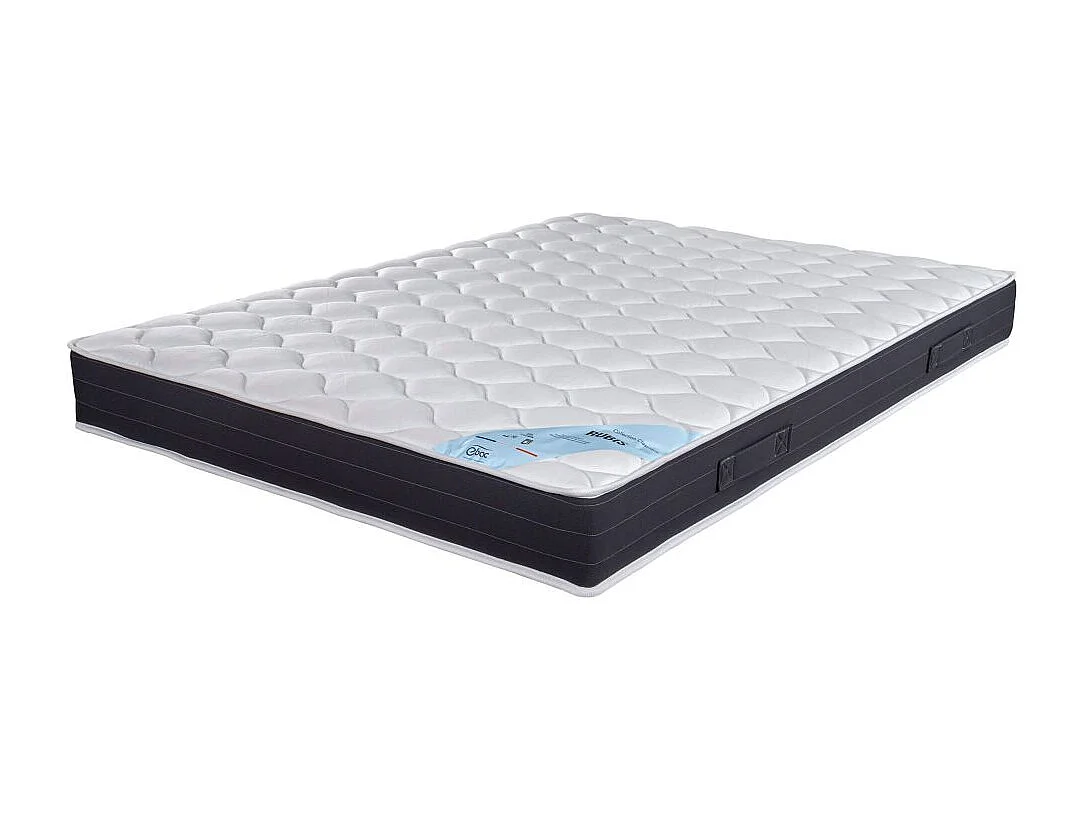 Matelas ressort + Sommier SP18 Volcan 160x200 Rubis - H. 21 cm - Soutien très ferme