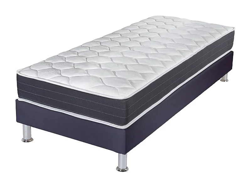 Matelas ressort + Sommier Omega Volcan 90x190 Record - H. 20 cm - Soutien ferme
