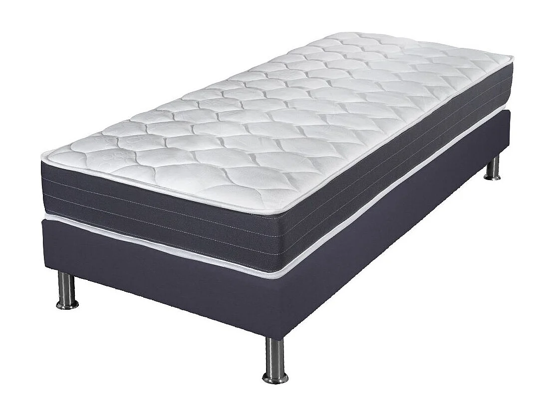 Matelas ressort + Sommier SR15 Volcan 90x190 Record - H. 20 cm - Soutien ferme