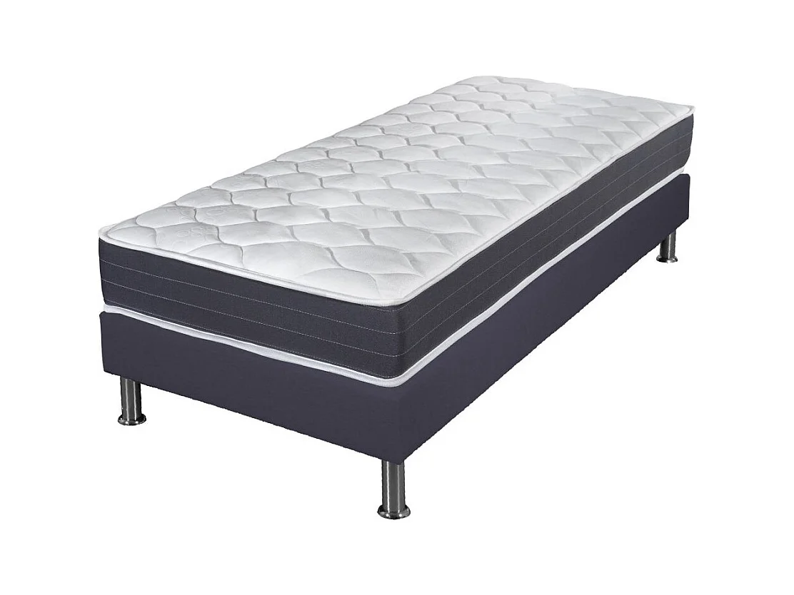 Matelas ressort + Sommier SR15 Volcan 90x190 Record - H. 20 cm - Soutien ferme