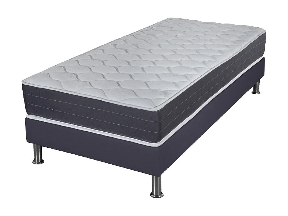 Matelas ressort + Sommier SR15 Volcan 90x190 Rhodes - H. 24 cm - Soutien ferme