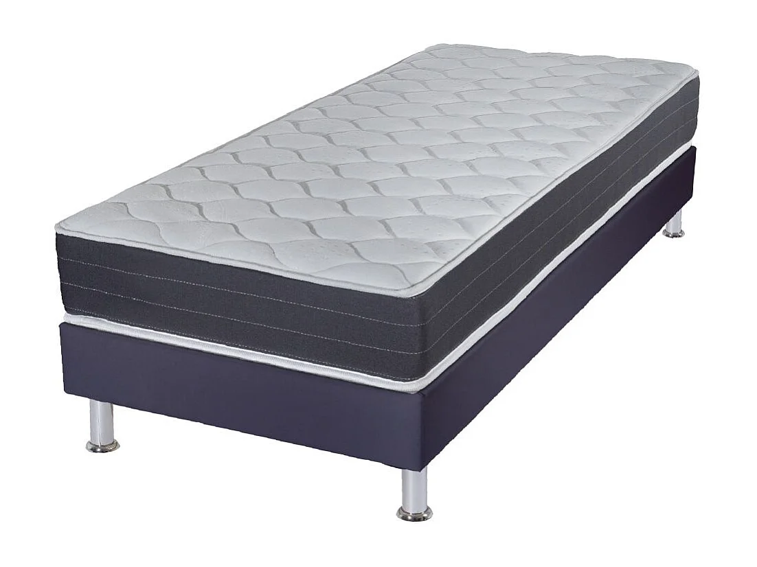 Matelas ressort + Sommier Omega Volcan 90x190 Rhodes - H. 24 cm - Soutien ferme