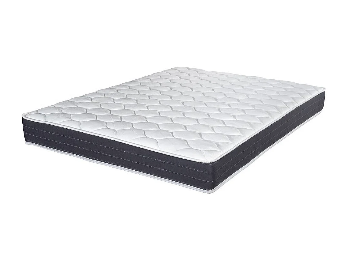 Matelas + Sommier + Tete SR9 Deco 140x190 Record - H. 20 cm - Soutien ferme