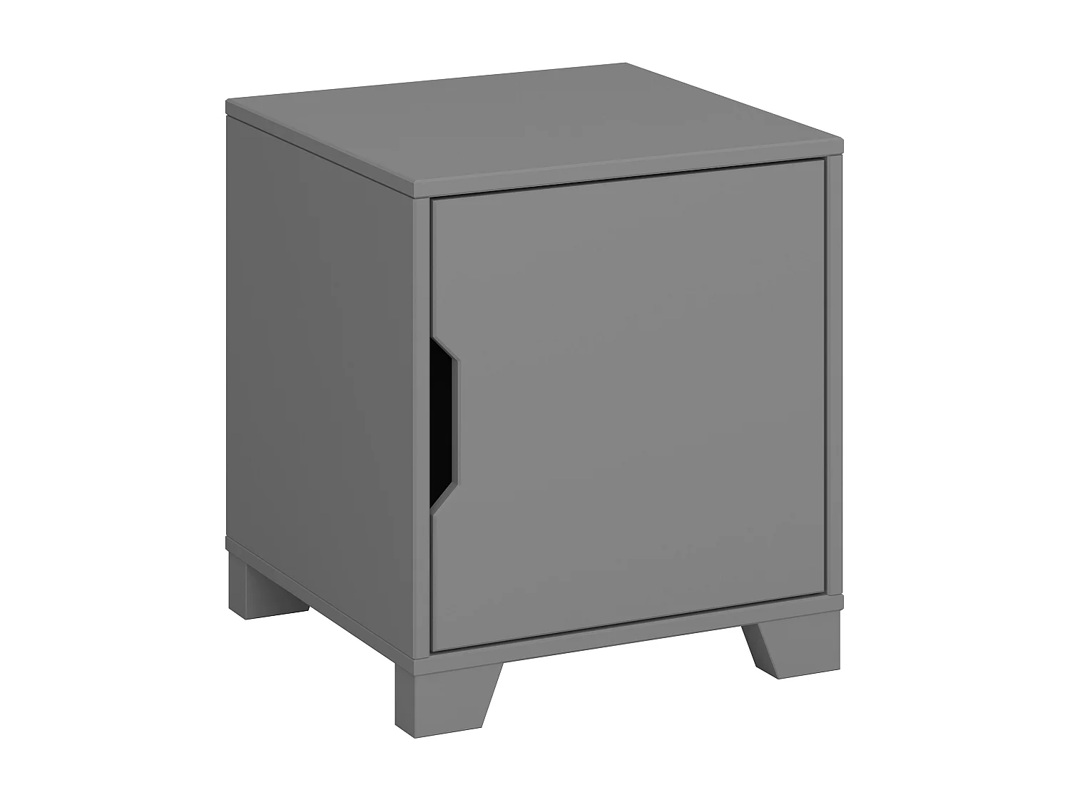 Mesa de cabeceira Melanie 2 gavetas Carvalho Branco