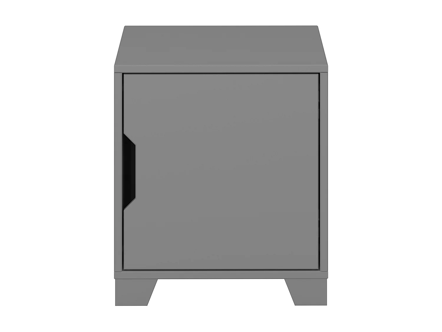 Linus | Nachttisch mit 1 Tür aus grauem MDF