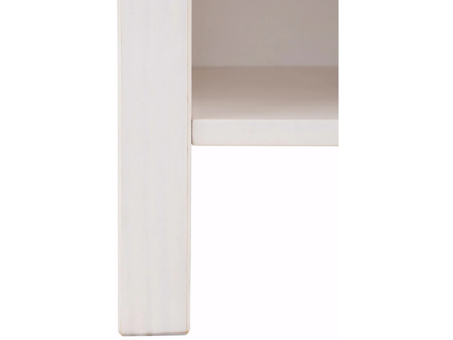 Paula | Table de nuit avec 1 tiroir en White / Honey Pine