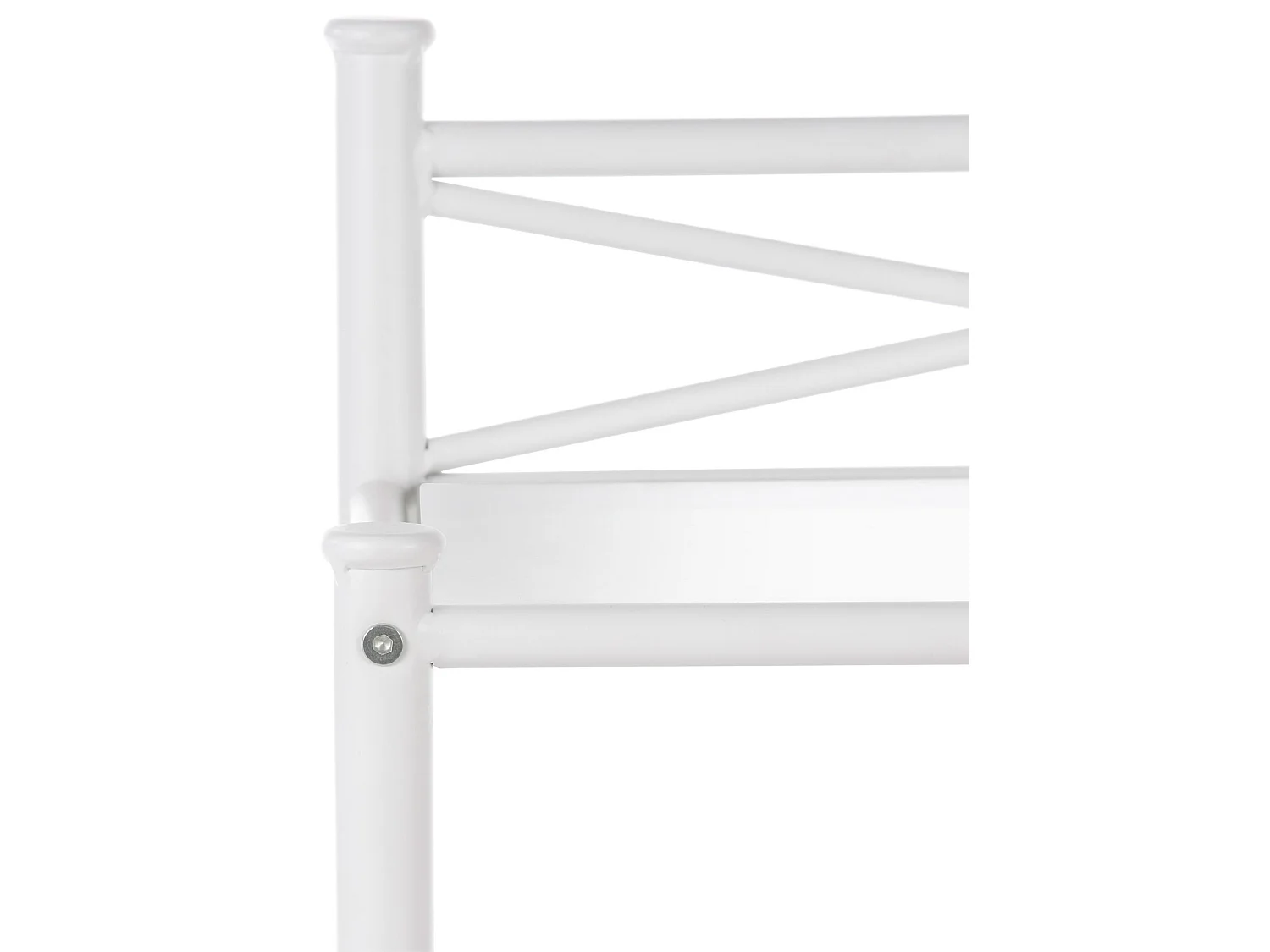 Thora | Table de nuit en métal blanc