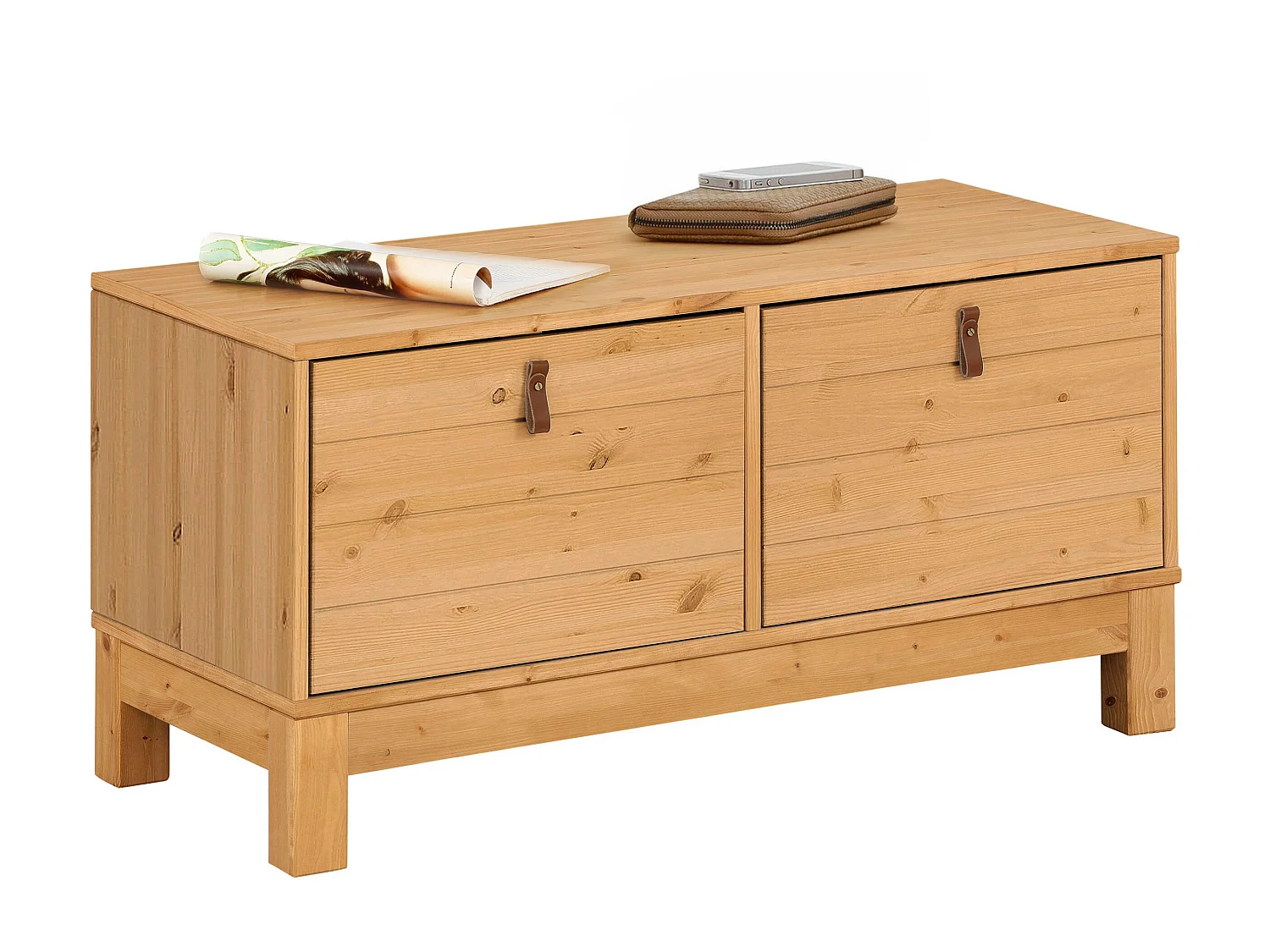 Ella | Banc avec 2 portes en pin