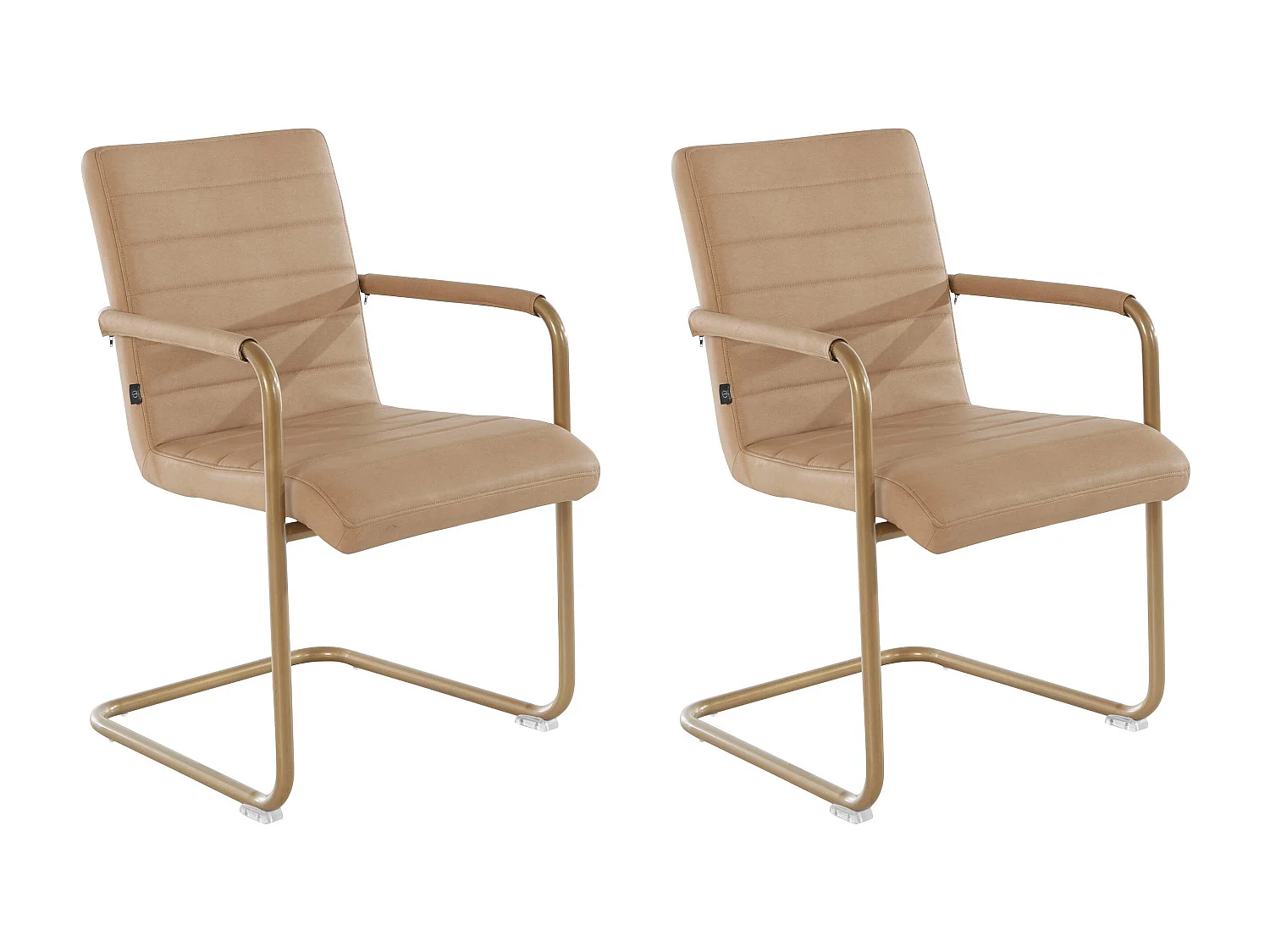 Elise | Sessel in Creme PU, 2er Pack