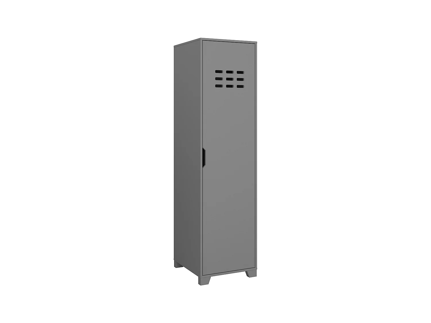 Linus | Armario con 1 Puerta en MDF Gris
