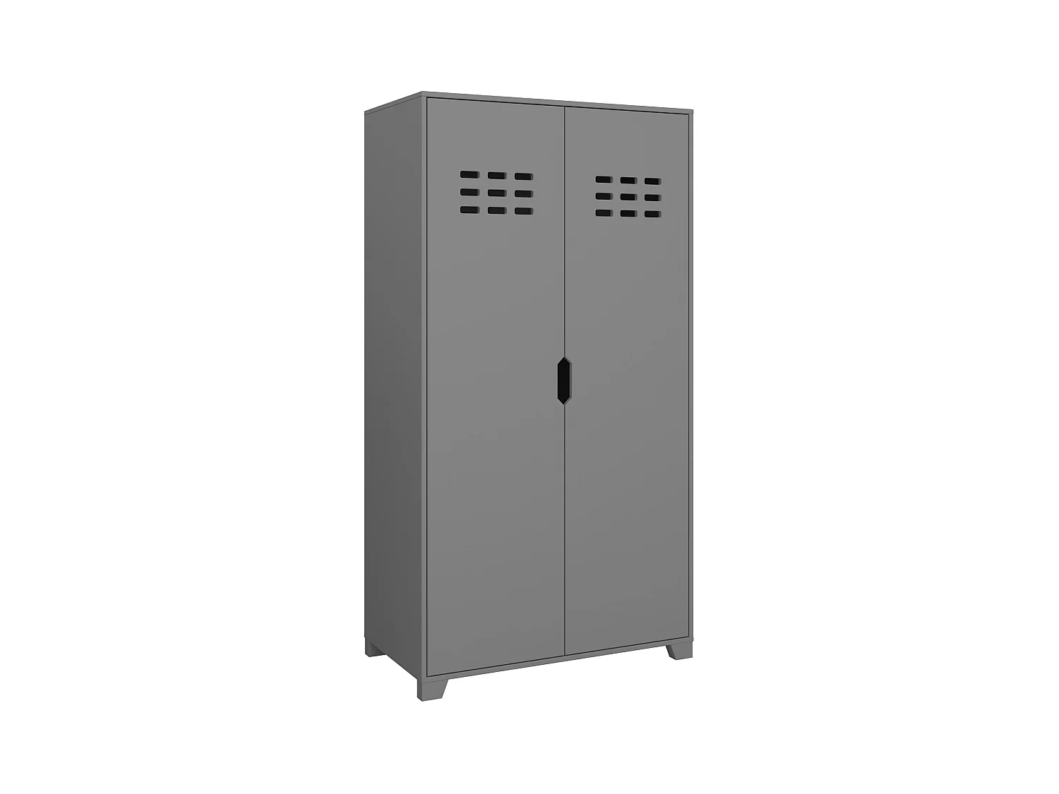 Linus | Armario con 2 puertas en MDF Gris