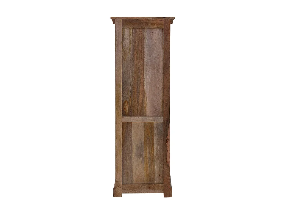 Maneesh | Weinschrank mit Regalen in Braun / Creme