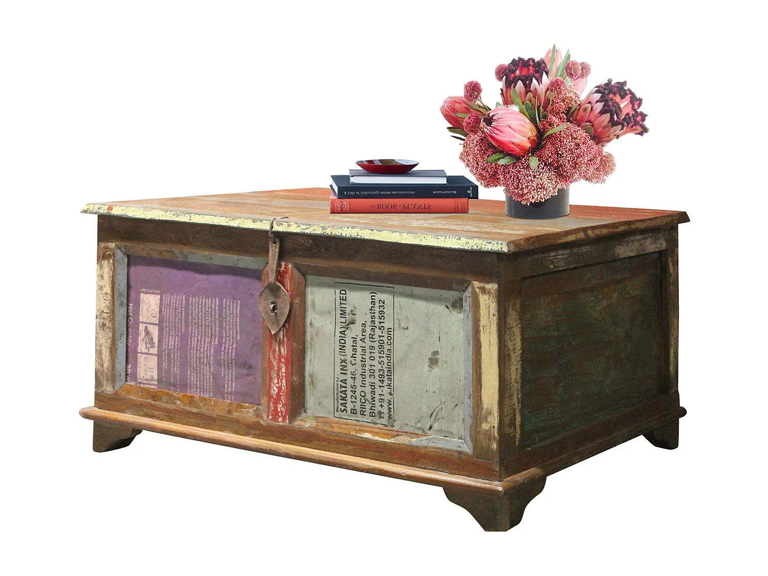 Montreal | Table coffre en bois de manguier Marron