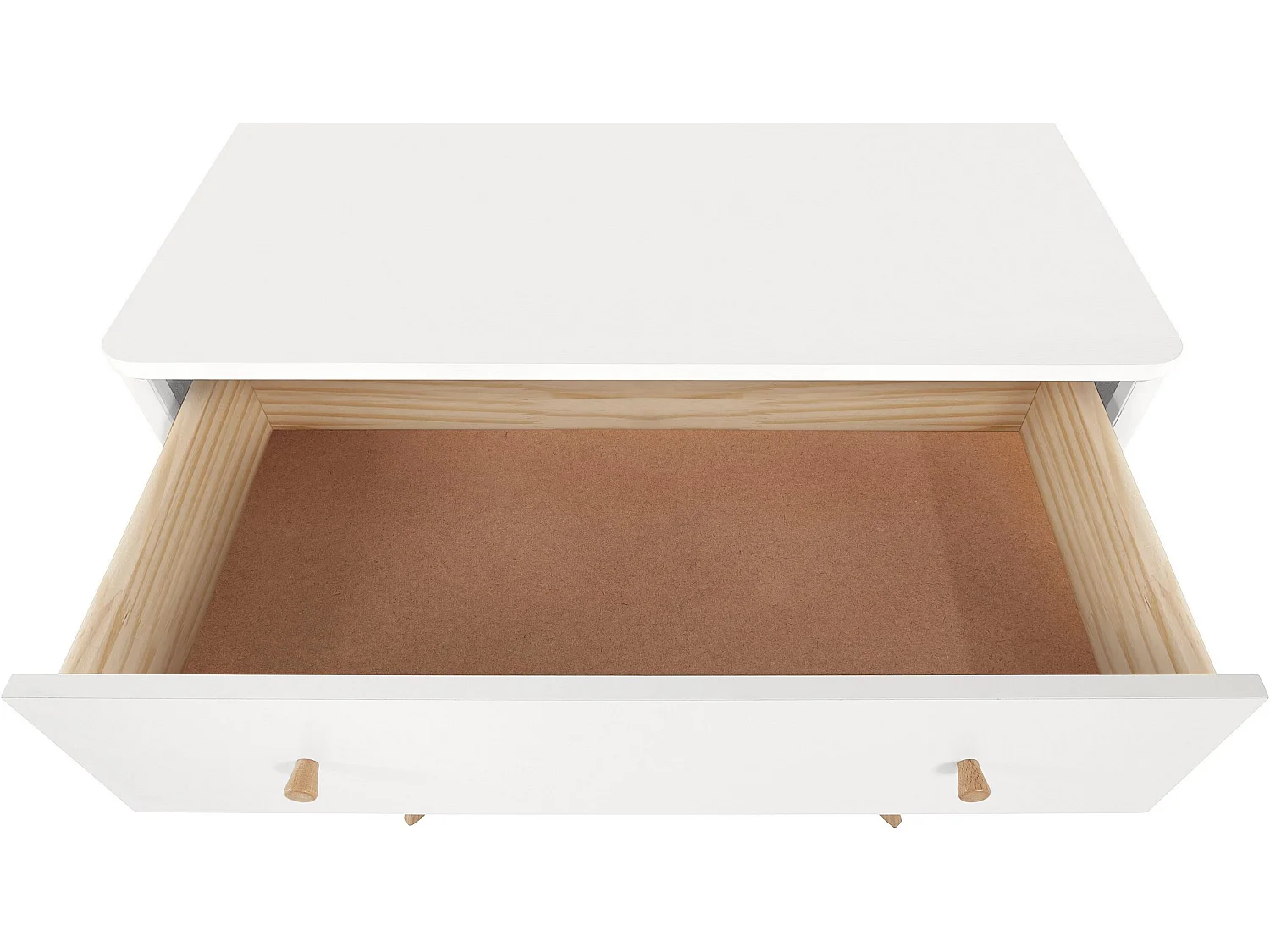 Avery | Kommode mit 4 Schubladen aus weißem MDF