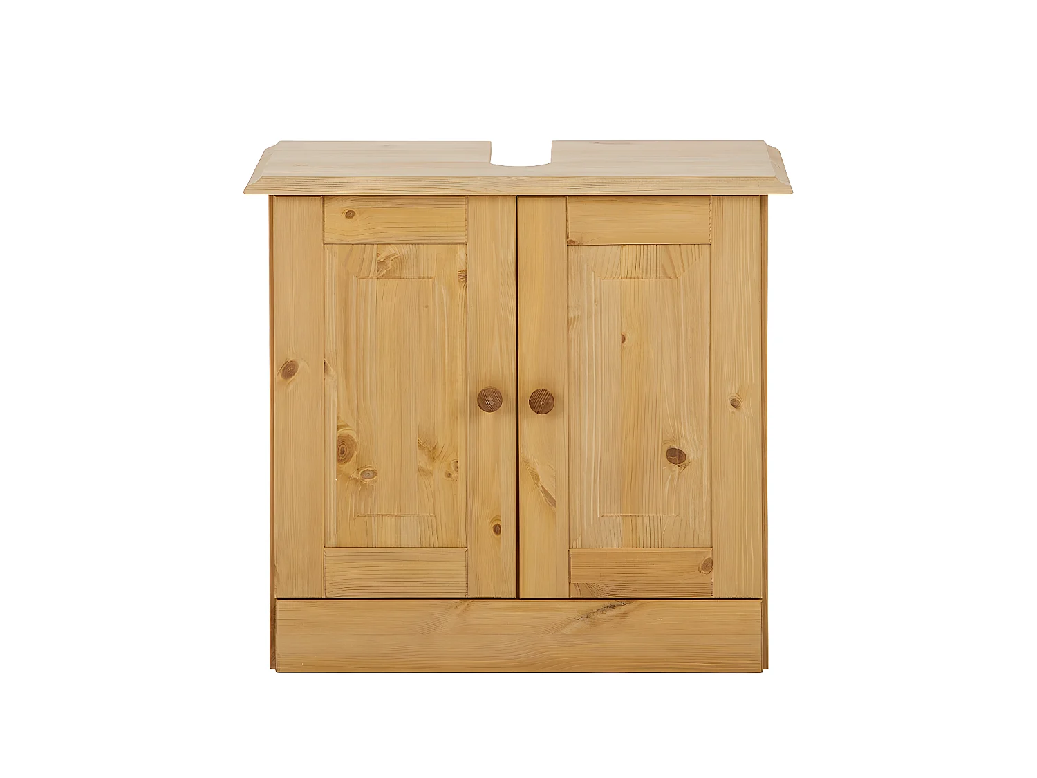 Cornelia | Armario de lavabo para baño con 2 puertas en pino