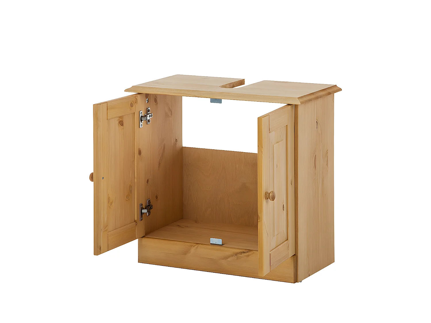 Cornelia | Armario de lavabo para baño con 2 puertas en pino