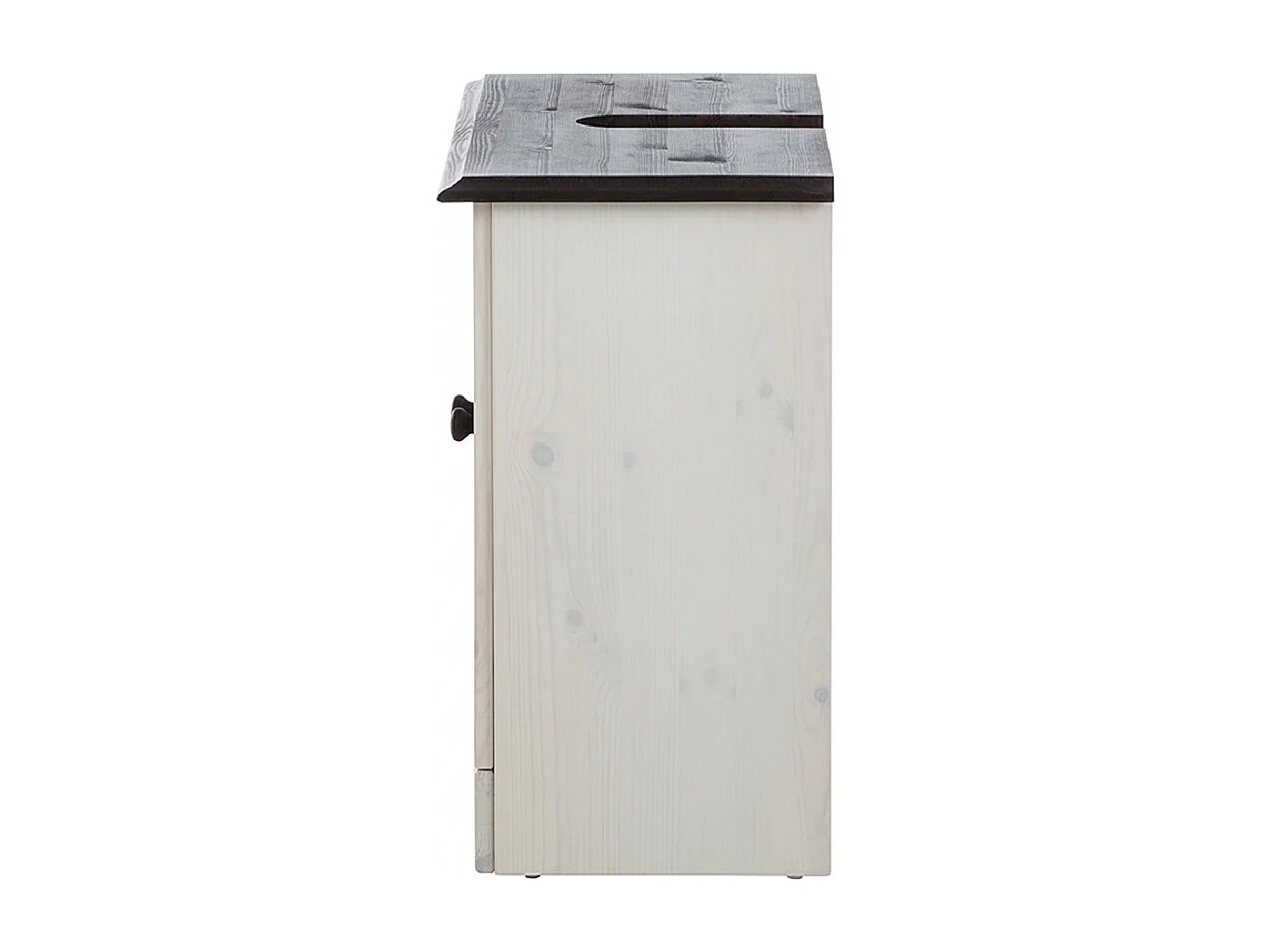 Cornelia | Meuble évier pour salle de bain avec 2 portes en pin