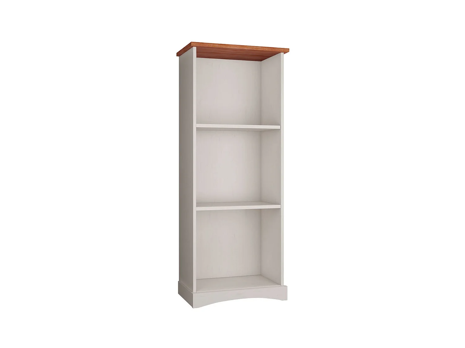 YORK | Boekenkast 140 cm in Wit / Honing grenen