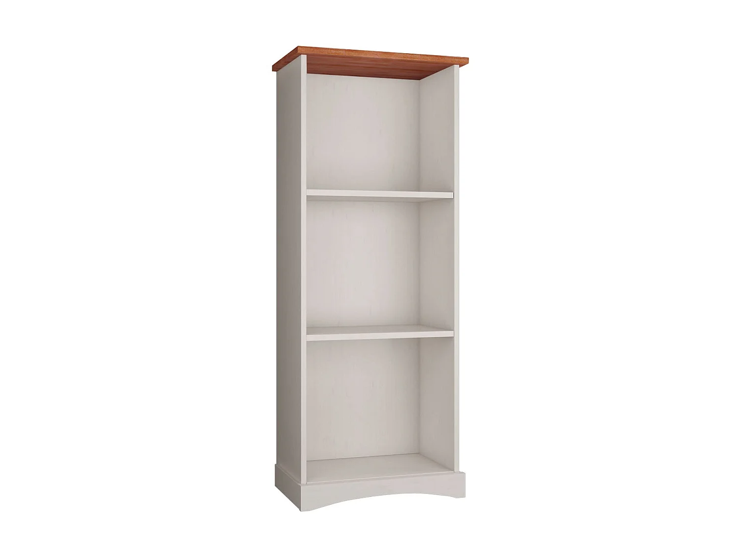 YORK | Bibliothèque 140 cm en blanc / pin miel
